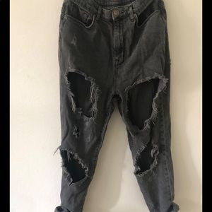 BDG distressed high waisted mom jeans